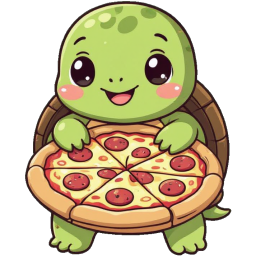 Pizza Turtle sticker